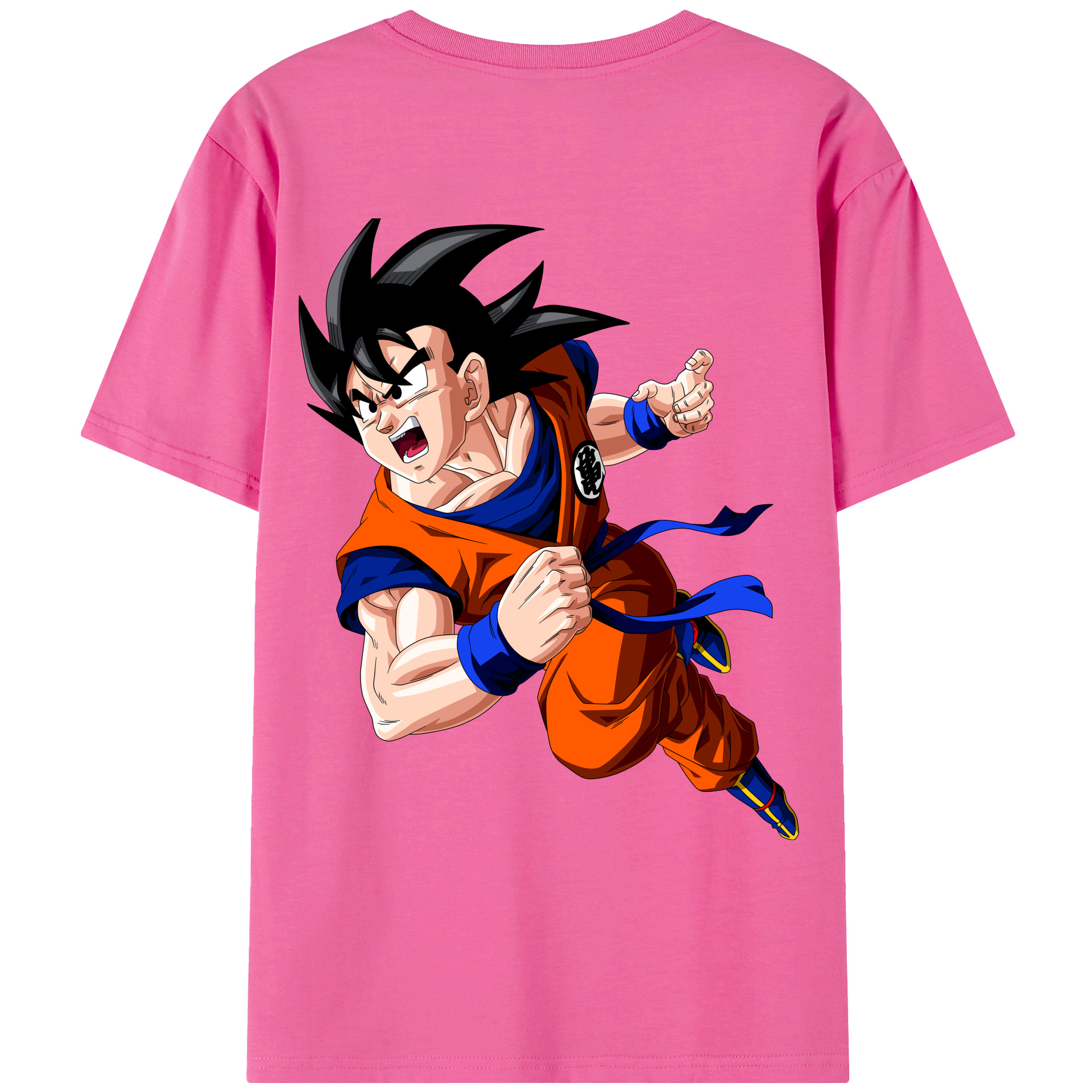 （画像用） ドラゴンボール 孫悟空（そん ごくう）Son Goku カカロット DRAGON BALL Kakarotto レディース半袖Tシャツ(バックプリント)